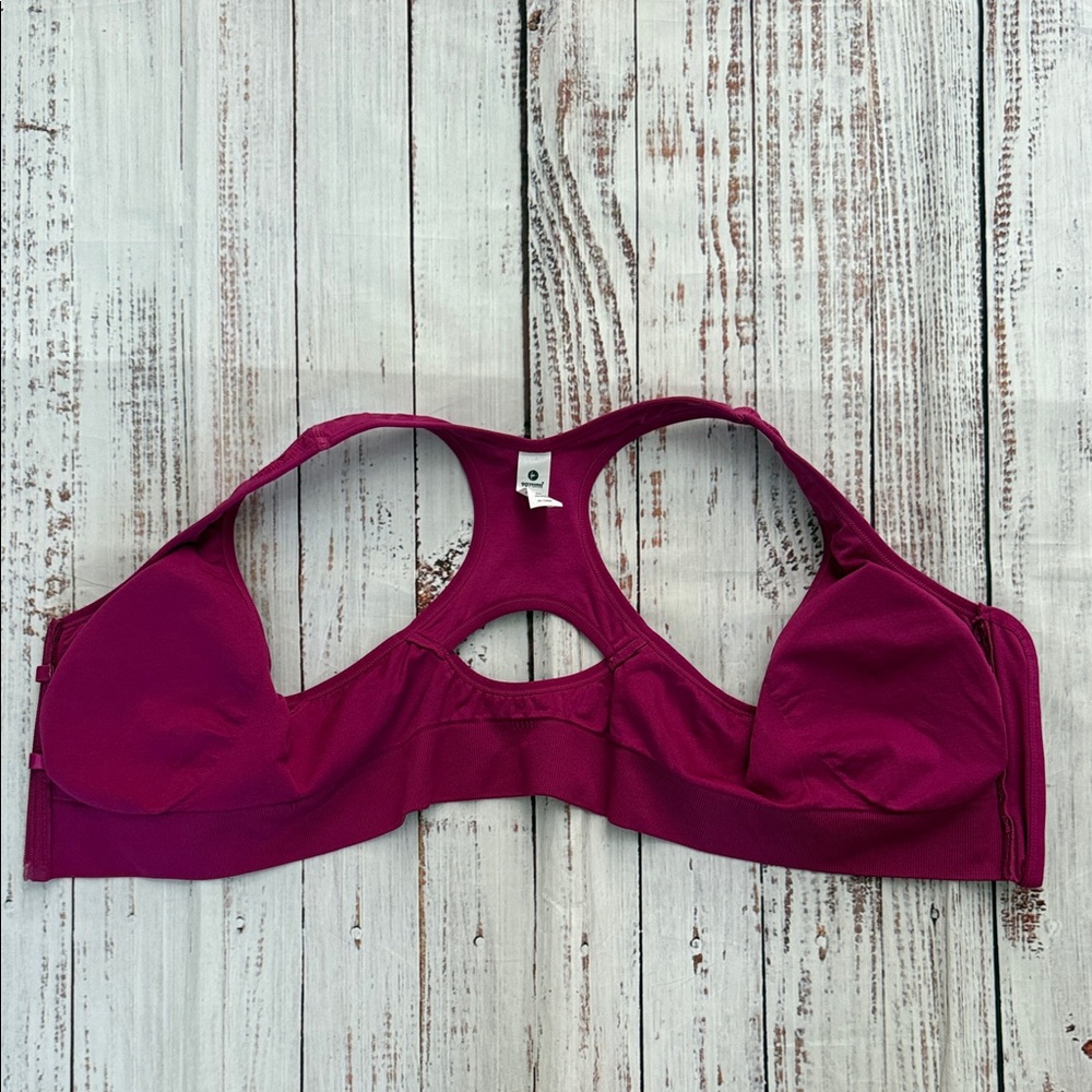 90 Degree By Reflex Fuchsia Front-Zip Racerback Sports Bra XL NWT - Picture 6 of 11